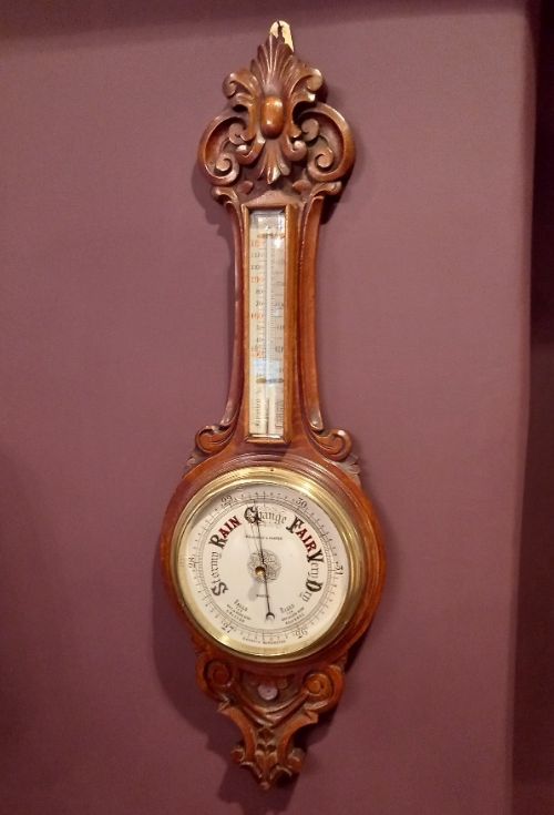 Mid Victorian Polished Oak Bristol Banjo Barometer
