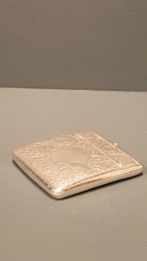 Unusual Edwardian Silver Card Case
