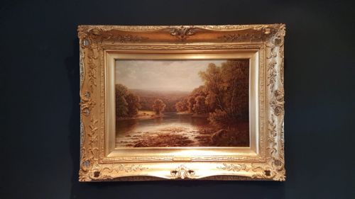 William Mellor Oil on Canvas Barden Tower from Bolton Woods