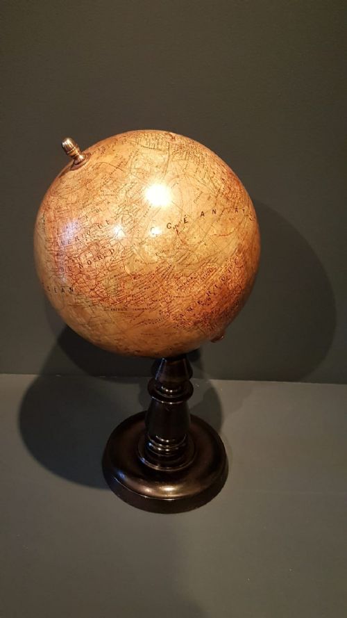 1930'S Paris Made Paper Mache Globe