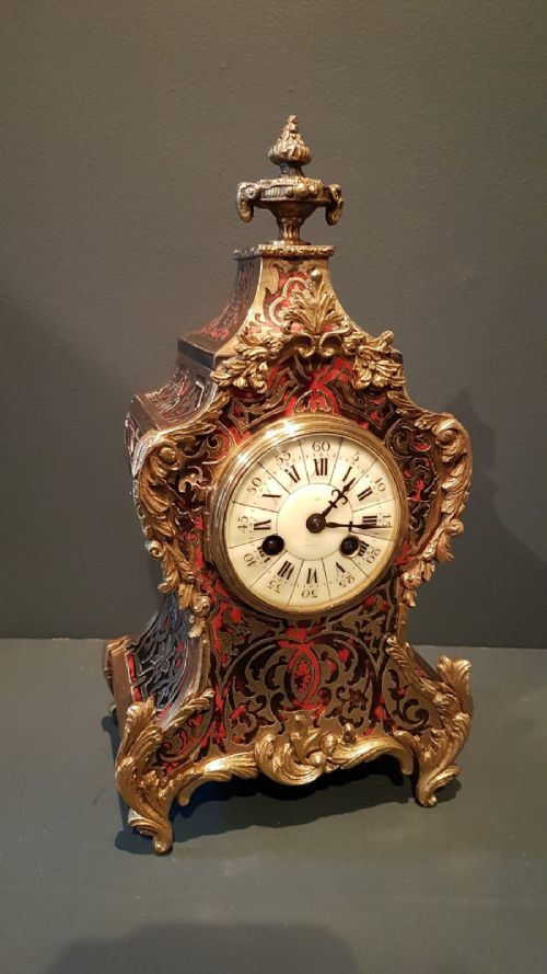 Victorian 8 Day Boule Mantel Clock