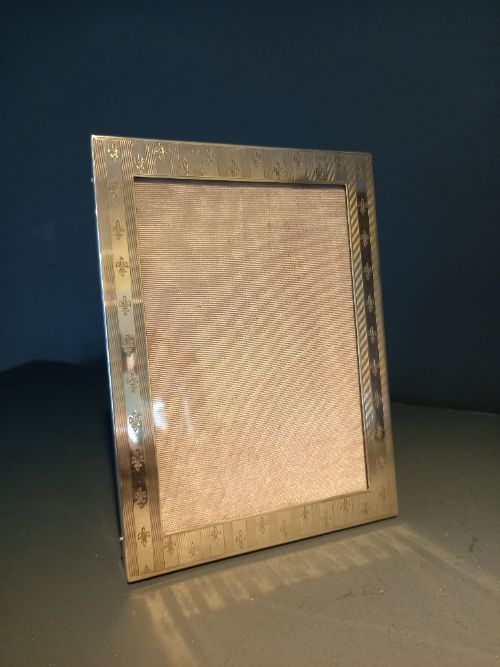Edwardian Silver Engraved Photo Frame