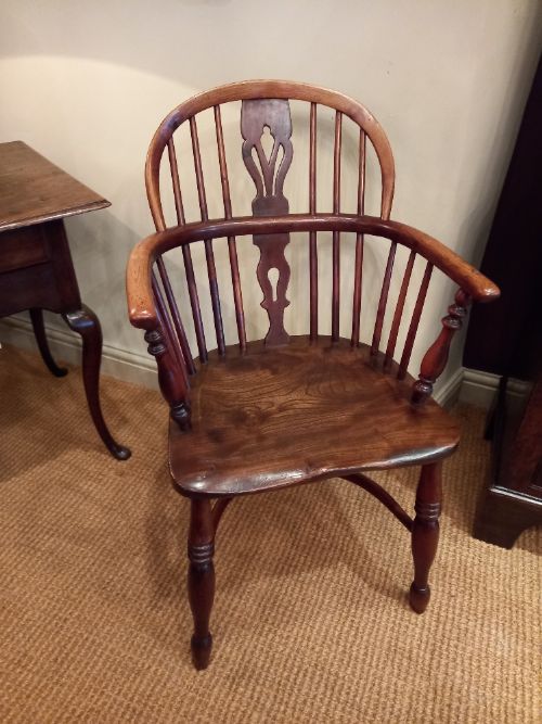 Early Victorian Ash & Elm Windsor Armchair