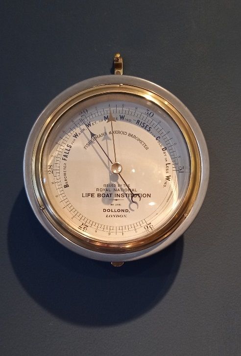 Antique Rnli Fisherman's Marine Barometer