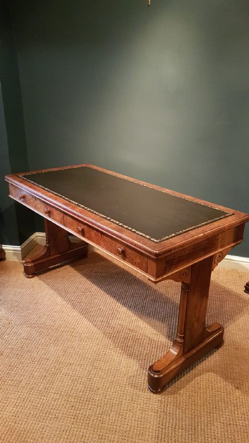 Fine Quality Early Victorian Walnut Writing Table