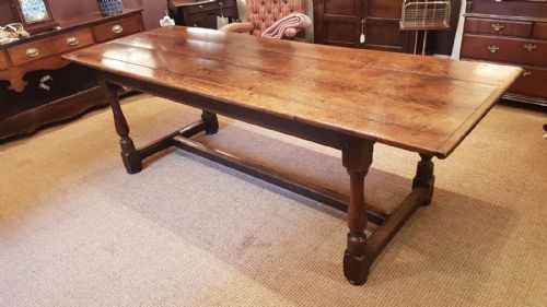 Superb George II Oak Refectory Table