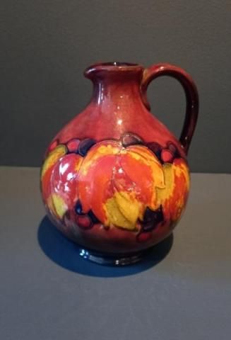 Moorcroft Leaf & Berries Flambe Glazed Flagon