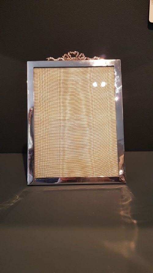 Large Antique Silver Photo Frame