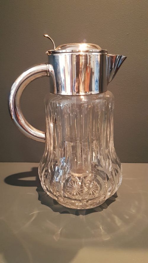 Superb Large Edwardian Crystal Lemonade Jug