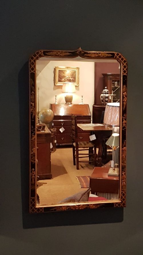 Edwardian Chinoiserie Framed Mirror