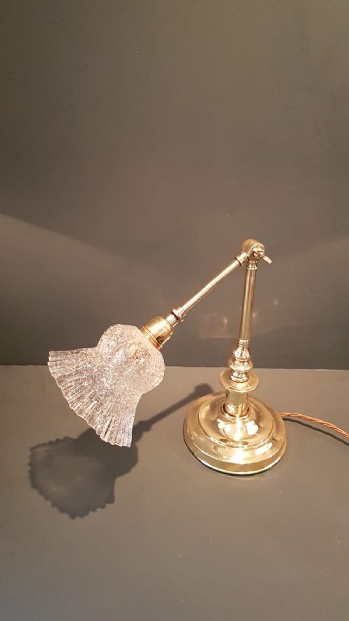 Edwardian Adjustable Lamp and Shade