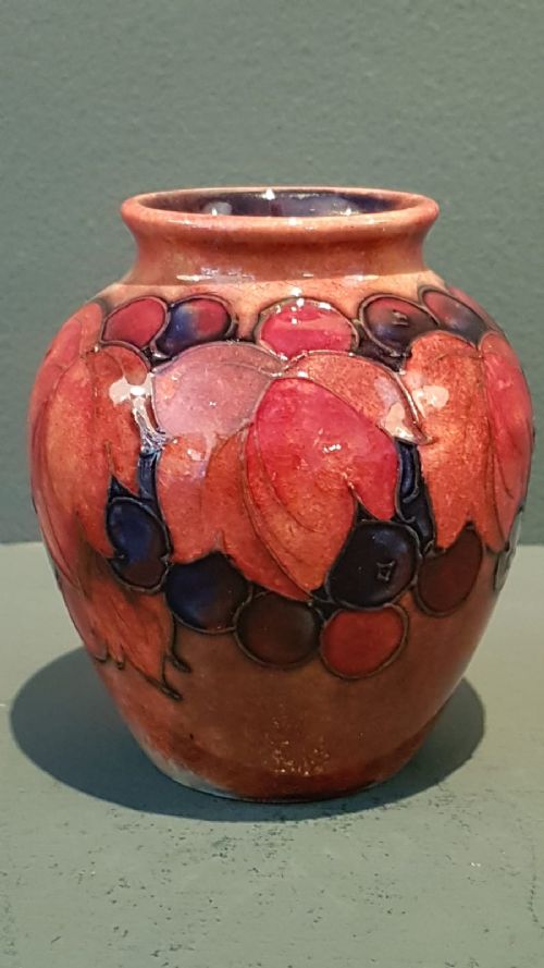 Superb Moorcroft Leaf and Berries Flambe Vase