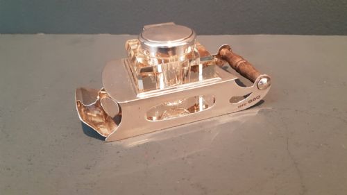 Superb Victorian Sledge Ink and Stamp Stand