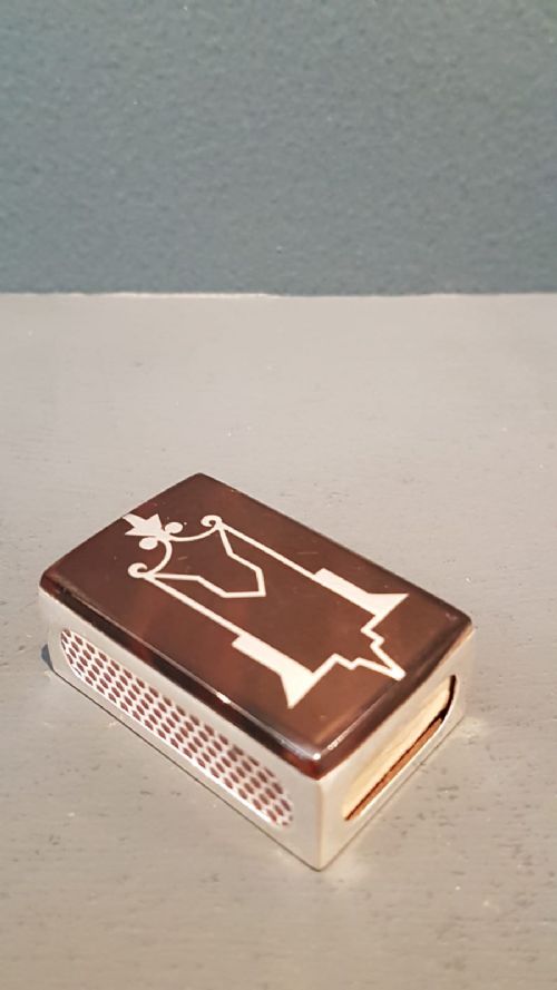 George V Silver and Tortoise Shell Matchbox Cover