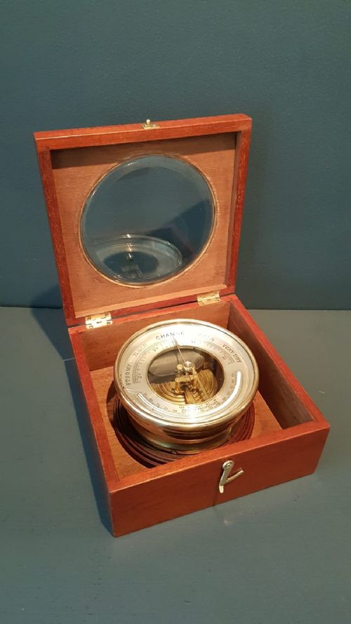 Superb Victorian Boxed Marine Barometer by Vicary