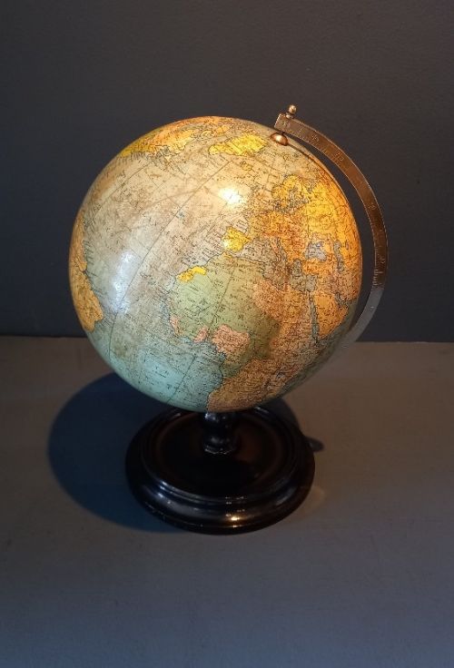 Phillips of London 9" Papier Mache Terrestrial Globe