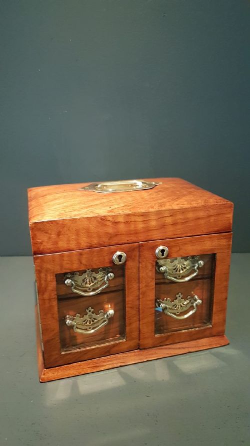 Victorian Walnut Dome Top Jewel Box