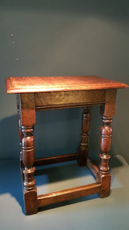 George III Oak Joint Stool
