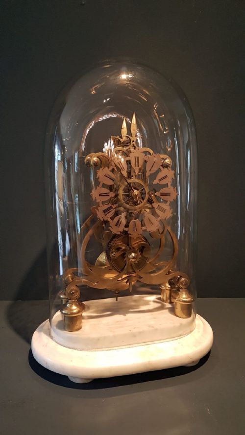 Victorian Single Fusse Skeleton Clock
