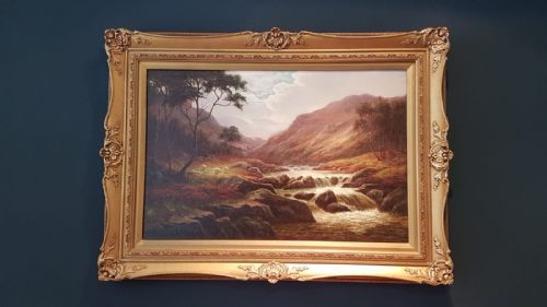 Antique Oil on Canvas by William Mellor