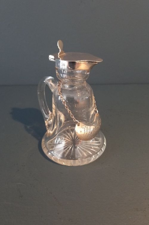 Edwardian Period Silver Whisky Noggin Decanter