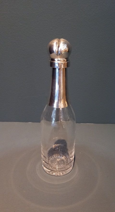 Superb Mid Victorian Silver Champagne Bottle Decanter