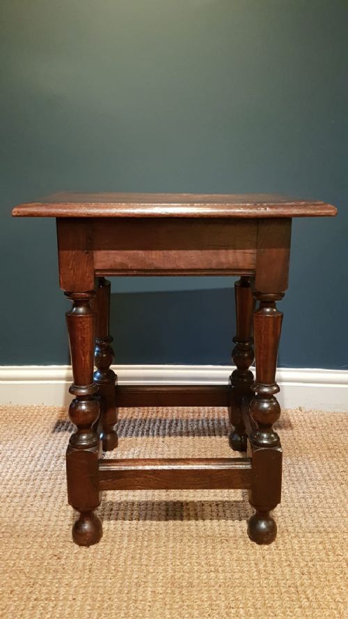George I Style Oak Joint Stool