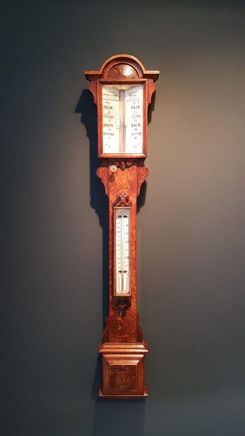 Impressive Victorian Hull Stick Barometer