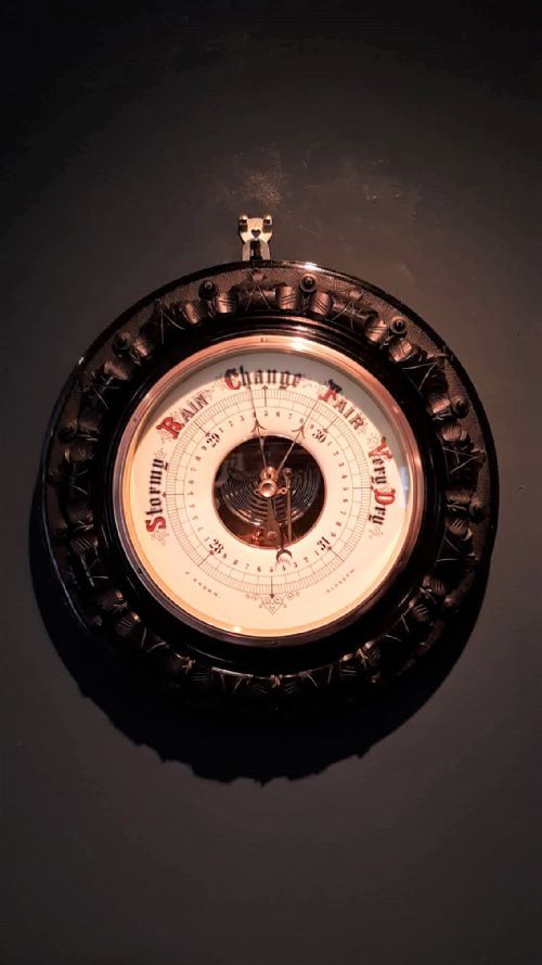 Large Victorian Carved Barometer