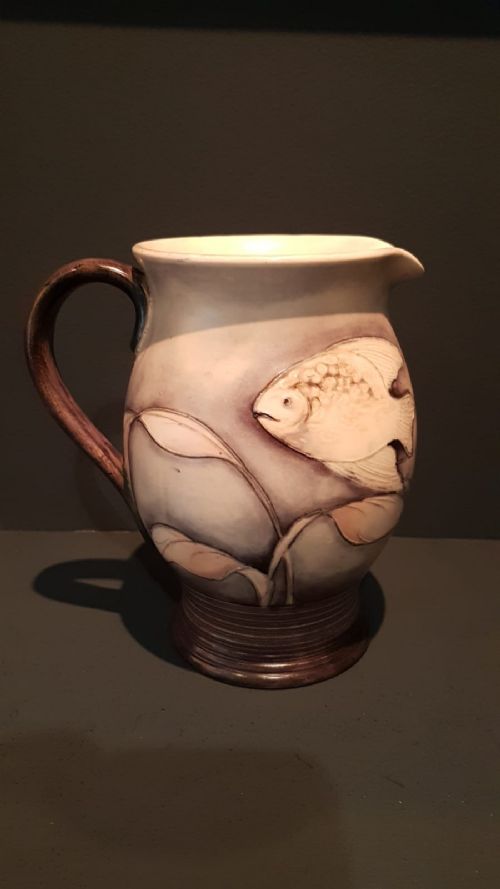 1920'S Moorcroft Salt Glazed Fish Jug