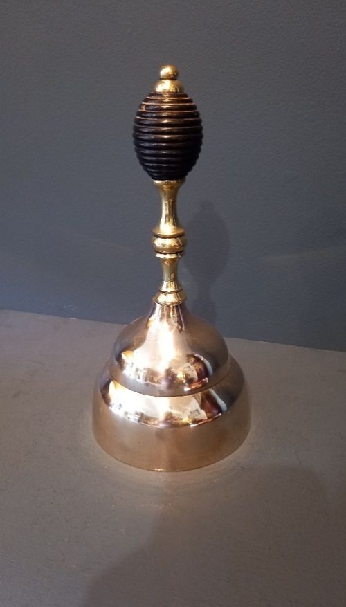 Large Antique Bronze Table Bell