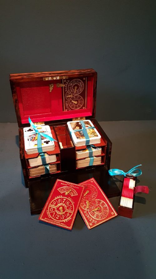 Victorian Coromandel Card Box