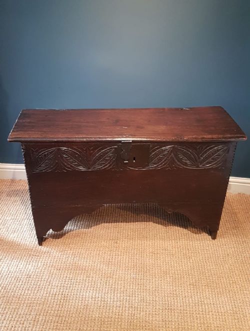 Period Oak Six Plank Coffer