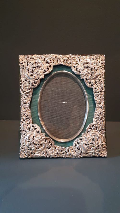 Decorative Victorian Silver Photo Frame