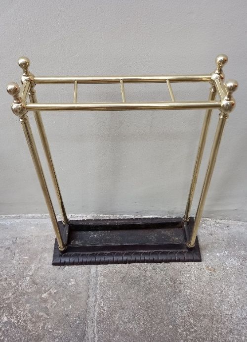 Antique Brass & Cast Iron Stick Stamp