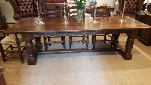 Superb Large George I Oak Refectory Table