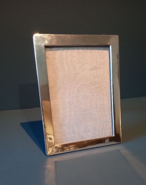 Large George V Period Antique Silver Photo Frame