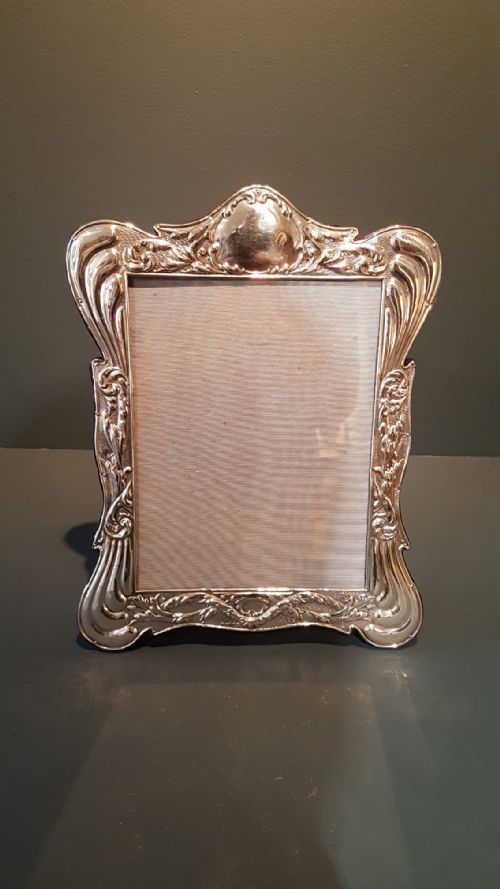 Superb Large Antique Silver Photo Frame