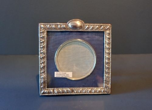 Antique Silver Square Shaped Photo Frame