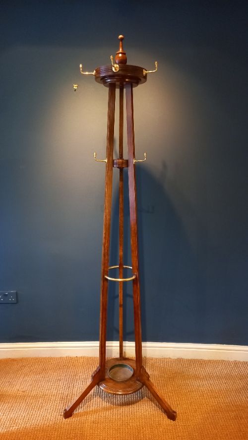 Antique Revolving Coat & Hat Hallstand