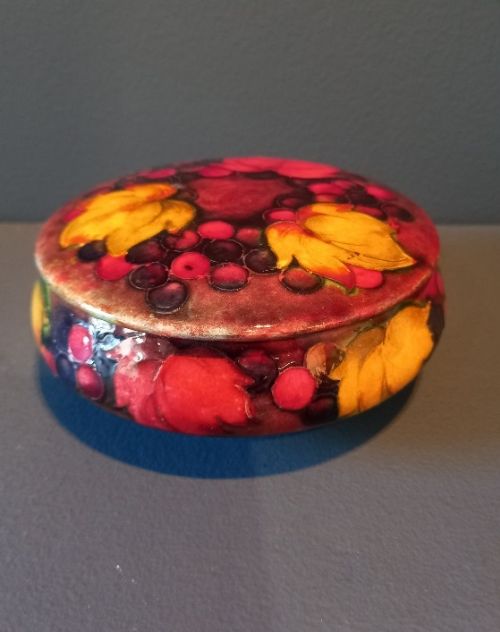 Moorcroft Autumn Leaf & Berries Flambe Lidded Dish