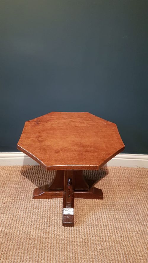Early Mouseman Octagonal Occasional Table