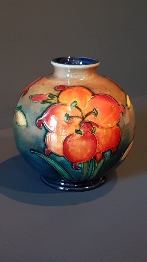 Moorcroft Flambe Freesia Globular Vase