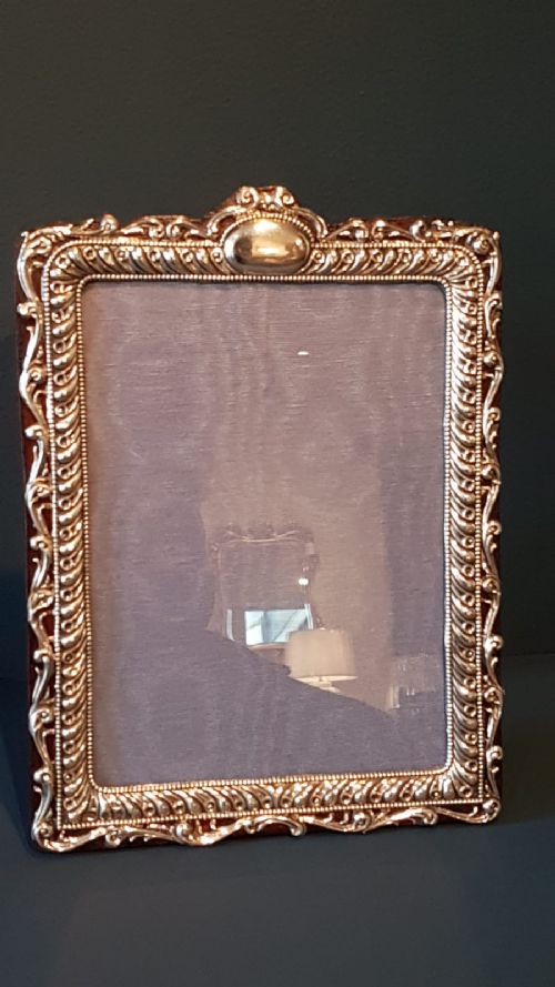 Large Victorian Silver Photo Frame