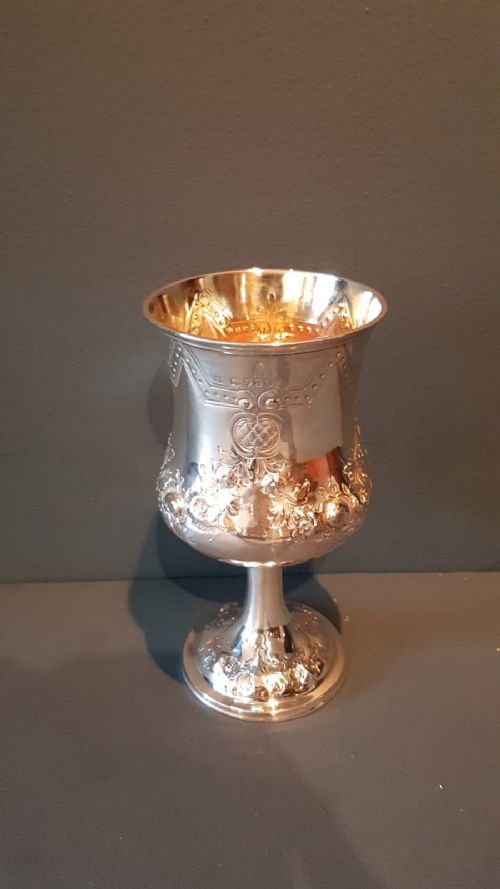 Fine Quality Early Victorian Silver Goblet
