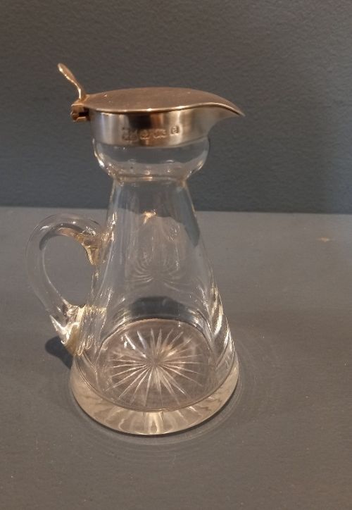 Antique Silver Whisky Noggin Decanter