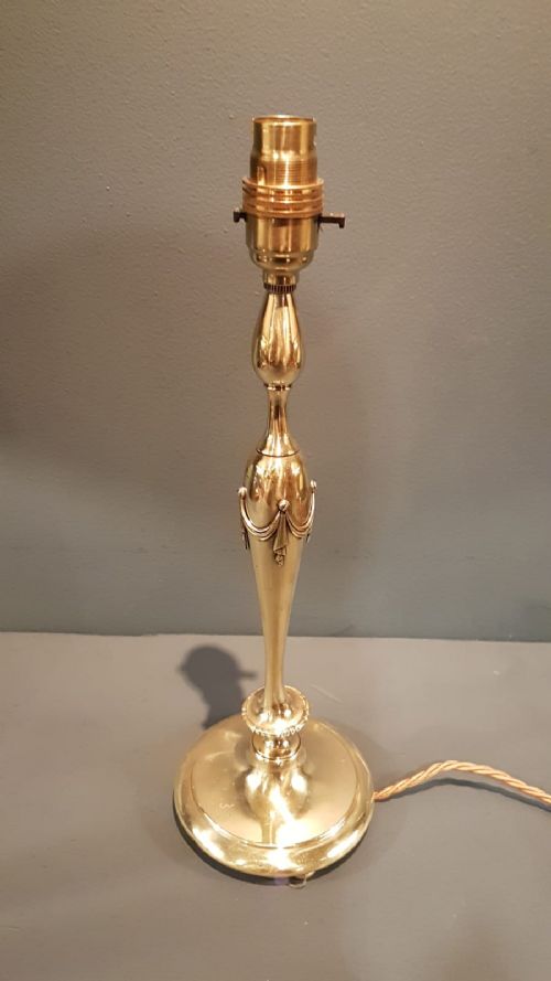 Edwardian Brass Table Lamp