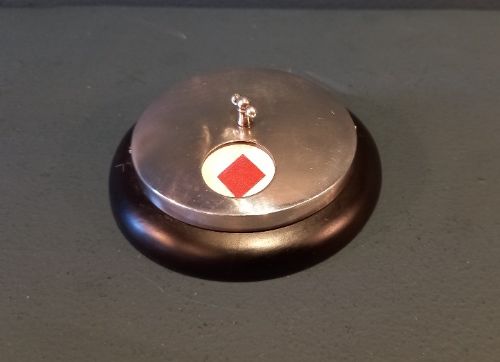 Antique Silver & Ebony Whist Marker