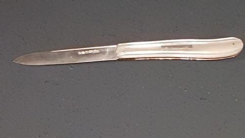 Victorian Silver and Mother of Pearl Pen Knife