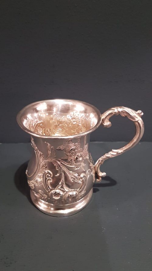 Victorian Silver Christening Mug